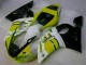 Amarelo Branco Carenagem Moto Yamaha R6 1998-2002 Amarelo Branco Carenagem Moto Yamaha R6 1998-2002