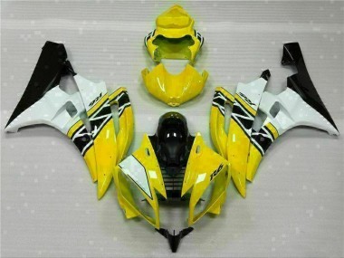 Amarelo Branco Preto Moto Plásticos Yamaha R6 2006-2007