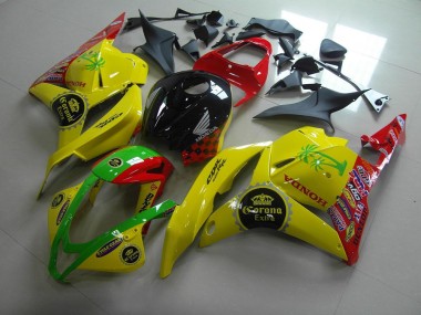 Amarelo Corona Extra Carenagem Moto Honda CBR 600RR 2009-2012