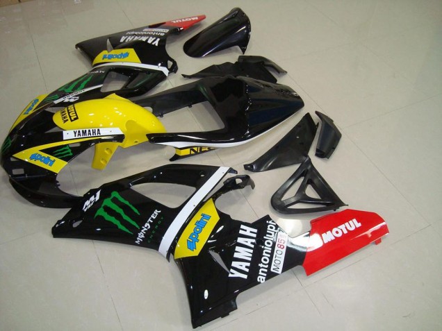 Amarelo Monster Abs Kits Completos Carenagem Moto Yamaha R1 2015-2019