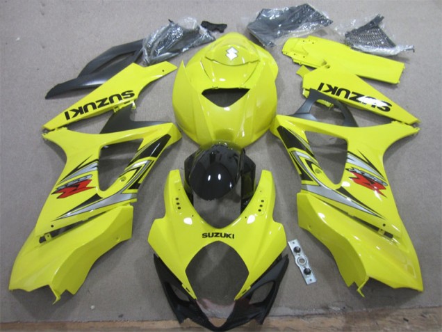 Amarelo Preto Kits Completo Carenagem Moto Suzuki GSXR 1000 K7 2007-2008 Amarelo Preto Kits Completo Carenagem Moto Suzuki GSXR 1000 K7 2007-2008