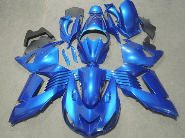 Azul Abs Kit Completos Carenagem Moto Kawasaki ZX14R ZZR 1400 2006-2011