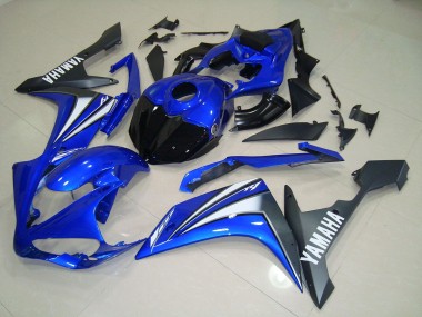 Azul Branco Abs Moto Plásticos Yamaha R1 2007-2008
