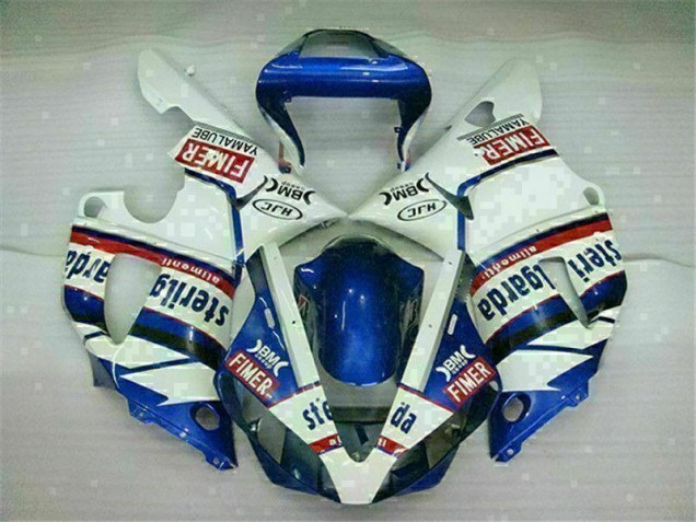 Azul Branco Abs Motocicleta Plástico Yamaha R1 2000-2001 Azul Branco Abs Motocicleta Plástico Yamaha R1 2000-2001