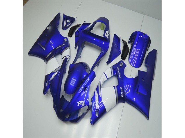 Azul Branco Abs Motocicleta Plásticos Yamaha R1 2002-2003 Azul Branco Abs Motocicleta Plásticos Yamaha R1 2002-2003