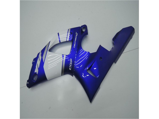 Azul Branco Abs Motocicleta Plásticos Yamaha R1 2002-2003 Azul Branco Abs Motocicleta Plásticos Yamaha R1 2002-2003