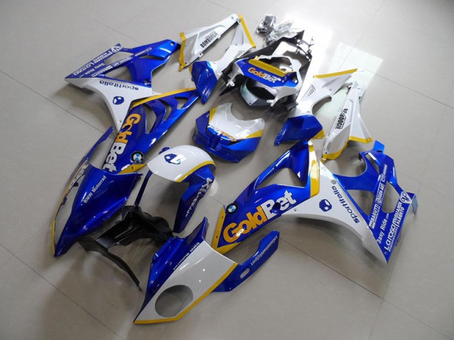 Azul Branco GoldBet Kits Carenagem Moto BMW S1000RR 2009-2014 Azul Branco GoldBet Kits Carenagem Moto BMW S1000RR 2009-2014