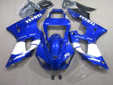 Azul Branco Injeção Kit Carenagem Moto Yamaha R1 2002-2003