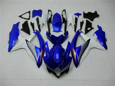 Azul Branco Kits Completo Carenagem Moto Suzuki GSXR 600 / 750 K8 2008-2010