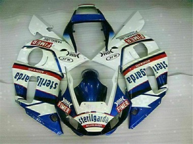 Azul Branco Moto Plástico Yamaha R6 1998-2002