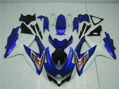 Azul Branco Moto Plásticos Suzuki GSXR 600 / 750 K8 2008-2010