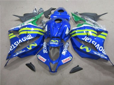 Azul Branco Movistar Carenagem Moto Honda CBR 600RR 2009-2012