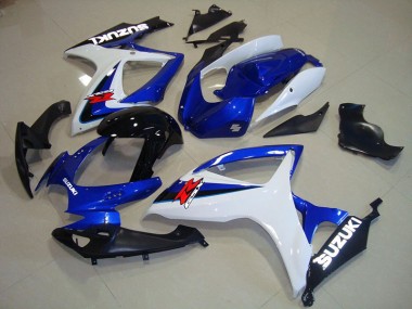 Azul Branco Preto Carenagem Moto Suzuki GSXR 750 K6 2006-2007
