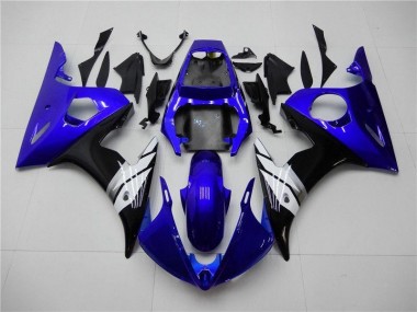Azul Branco Preto Carenagem Moto Yamaha R6 2003-2005