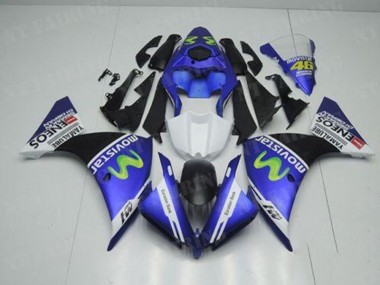 Azul Branco Preto Kit Carenagem Moto Yamaha R1 2012-2014