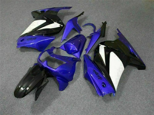 Azul Branco Preto Ninja Abs Moto Plástico Kawasaki EX250 2008-2012 Azul Branco Preto Ninja Abs Moto Plástico Kawasaki EX250 2008-2012