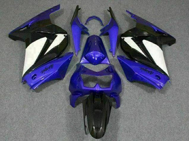 Azul Branco Preto Ninja Abs Moto Plástico Kawasaki EX250 2008-2012 Azul Branco Preto Ninja Abs Moto Plástico Kawasaki EX250 2008-2012