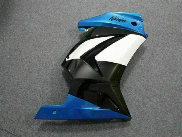 Azul Branco Preto Ninja Abs Moto Plásticos Kawasaki EX250 2008-2012 Azul Branco Preto Ninja Abs Moto Plásticos Kawasaki EX250 2008-2012