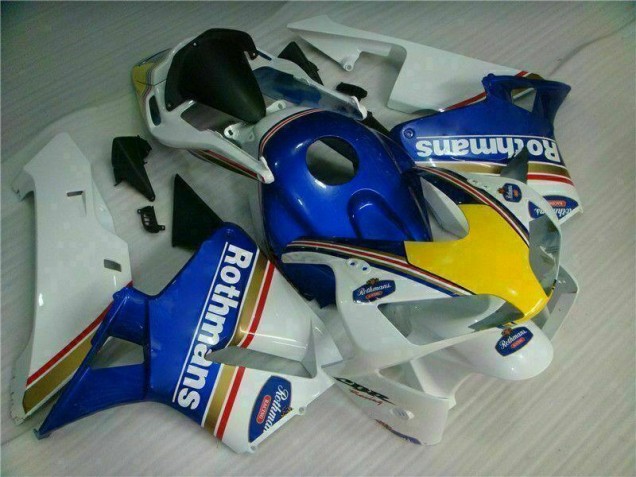 Azul Branco Rothmans Carenagem Moto Honda CBR 600RR 2003-2004 Azul Branco Rothmans Carenagem Moto Honda CBR 600RR 2003-2004