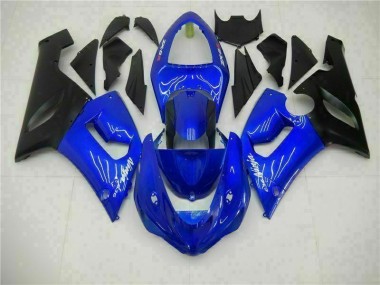 Azul Carroçaria Moto Kawasaki ZX6R 2005-2006