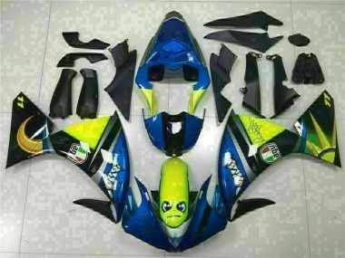 Azul Kit Carenagem Moto Yamaha R1 2009-2011