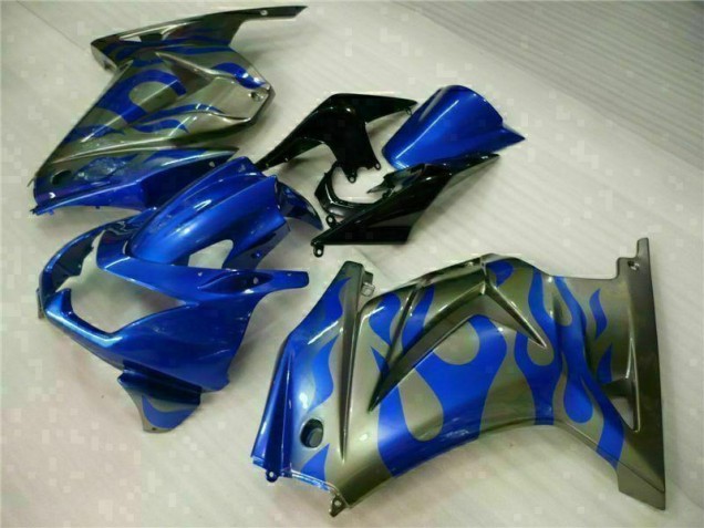 Azul Kits Carenagem Moto Kawasaki EX250 2008-2012 Azul Kits Carenagem Moto Kawasaki EX250 2008-2012