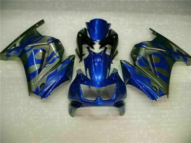 Azul Kits Carenagem Moto Kawasaki EX250 2008-2012