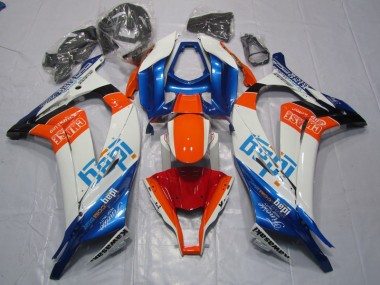 Azul Laranja Carenagem Moto Kawasaki ZX10R 2011-2015
