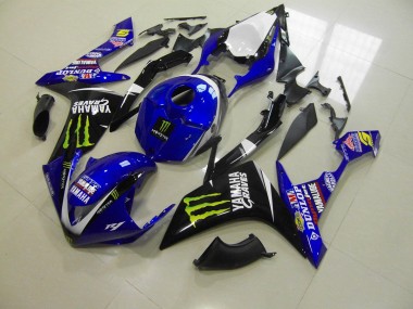 Azul Monster Carenagem Moto Yamaha R1 2007-2008