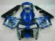 Azul & Prata Chama Carenagem Moto Honda CBR 600RR 2003-2004
