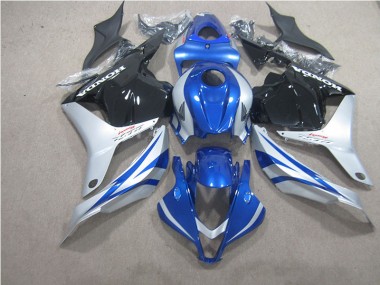 Azul Prata Preto Carenagem Moto Honda CBR 600RR 2009-2012