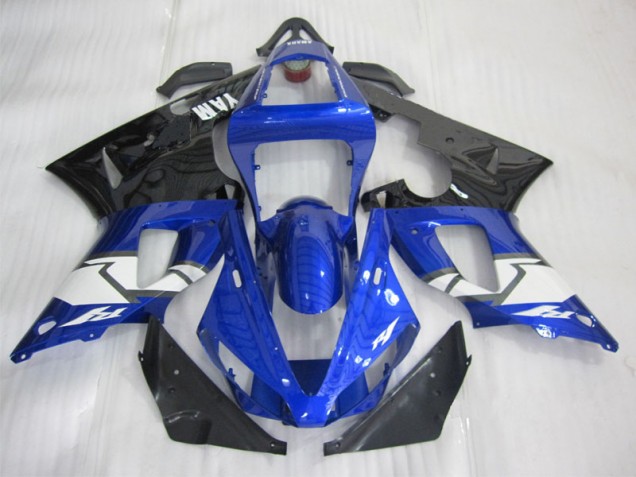 Azul Preto Branco Abs Kit Completos Carenagem Moto Yamaha R1 2000-2001