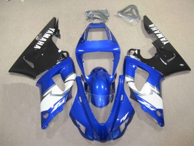 Azul Preto Branco Carroçaria Moto Yamaha R1 2012-2014