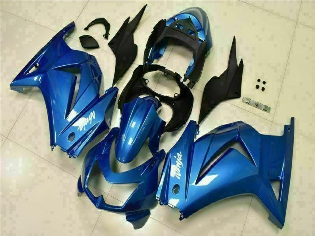 Azul Preto Branco Ninja Carenagem & Plástico Moto Kawasaki EX250 2008-2012 Azul Preto Branco Ninja Carenagem & Plástico Moto Kawasaki EX250 2008-2012