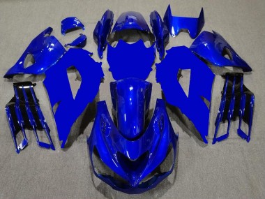 Azul Preto Carenagem Moto Kawasaki ZX14R ZZR 1400 2012-2021