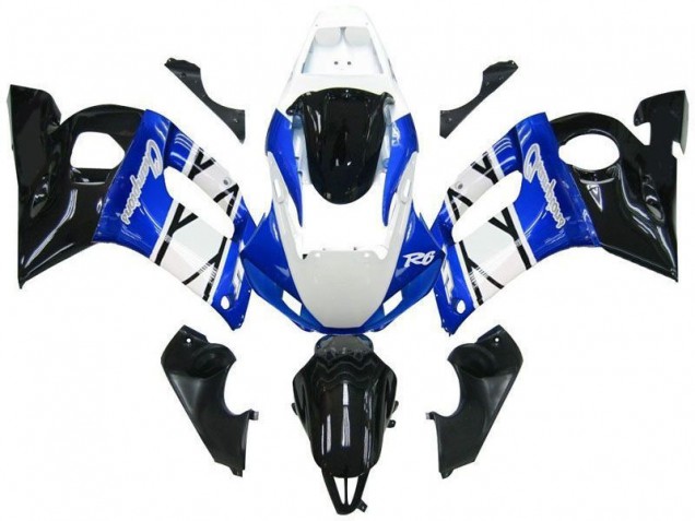 Azul Preto Champions Carenagem Moto Yamaha R6 1998-2002 Azul Preto Champions Carenagem Moto Yamaha R6 1998-2002