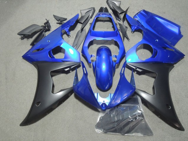 Azul Preto Kit Carenagem Moto Yamaha R6 2003-2005 Azul Preto Kit Carenagem Moto Yamaha R6 2003-2005