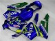 Azul Verde Movistar Castrol Carenagem Moto Honda CBR 600RR 2003-2004 Azul Verde Movistar Castrol Carenagem Moto Honda CBR 600RR 2003-2004