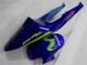 Azul Verde Movistar Castrol Carenagem Moto Honda CBR 600RR 2003-2004 Azul Verde Movistar Castrol Carenagem Moto Honda CBR 600RR 2003-2004