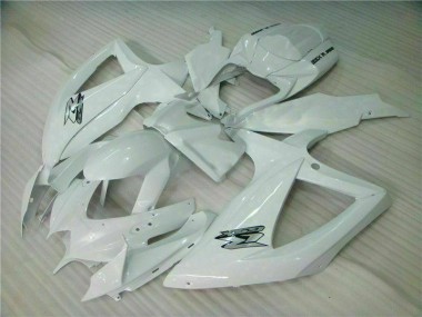 Branco Abs Kits Completos Carenagem Moto Suzuki GSXR 600 / 750 K8 2008-2010