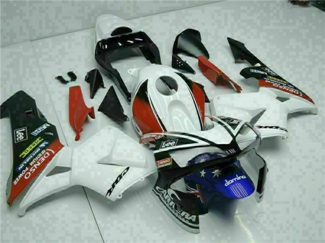 Branco Azul Kits Completo Carenagem Moto Honda CBR 600RR 2003-2004 Branco Azul Kits Completo Carenagem Moto Honda CBR 600RR 2003-2004