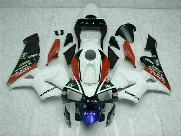 Branco Azul Kits Completo Carenagem Moto Honda CBR 600RR 2003-2004 Branco Azul Kits Completo Carenagem Moto Honda CBR 600RR 2003-2004