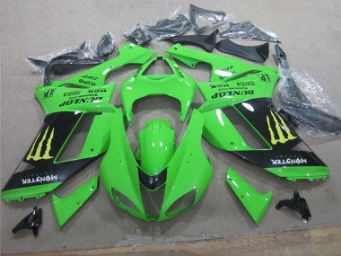 Branco Azul Ninja Carenagem Moto Kawasaki ZX6R 2007-2008