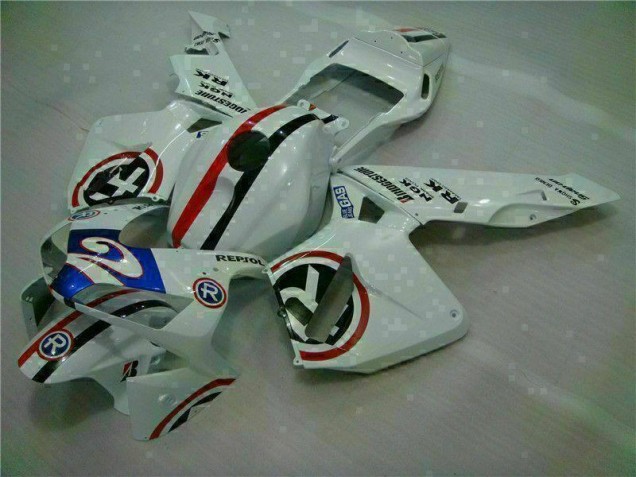 Branco Azul R 2 Carenagem Moto Honda CBR 600RR 2003-2004 Branco Azul R 2 Carenagem Moto Honda CBR 600RR 2003-2004