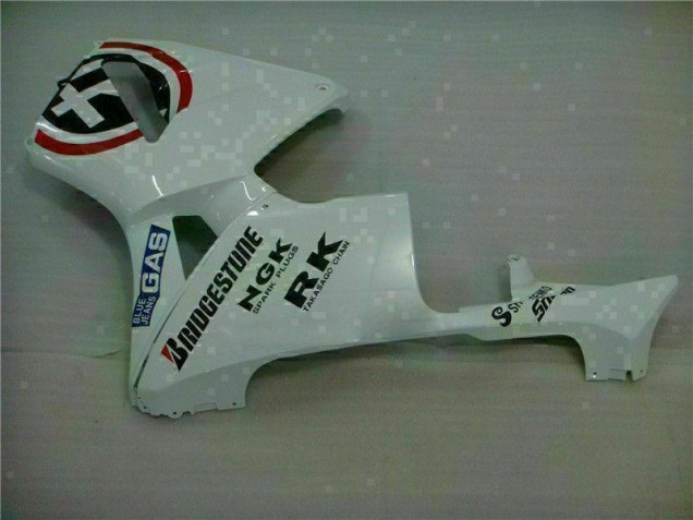 Branco Azul R 2 Carenagem Moto Honda CBR 600RR 2003-2004 Branco Azul R 2 Carenagem Moto Honda CBR 600RR 2003-2004