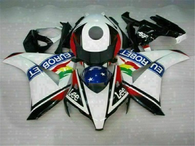 Branco Azul Vermelho Eurobet Lee Carenagem Moto Honda CBR 1000RR 2008-2011