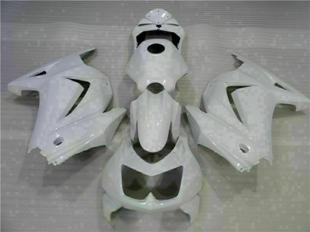 Branco Carenagem Moto Kawasaki EX250 2008-2012 Branco Carenagem Moto Kawasaki EX250 2008-2012
