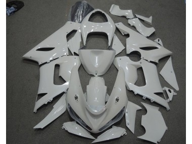 Branco Carenagem Moto Kawasaki ZX6R 2005-2006