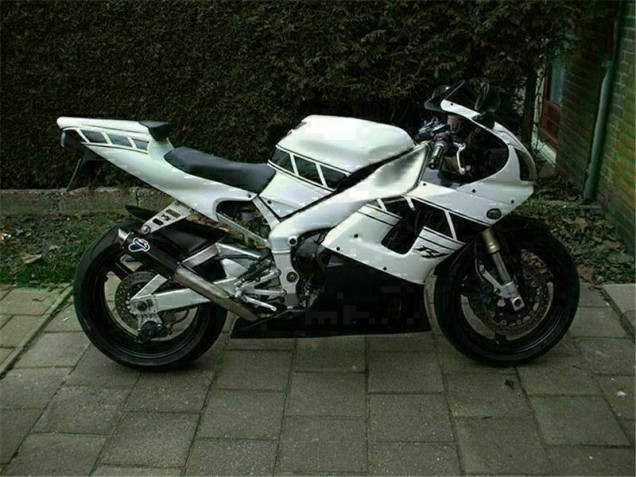 Branco Carenagem & Plástico Moto Yamaha R1 2000-2001 Branco Carenagem & Plástico Moto Yamaha R1 2000-2001
