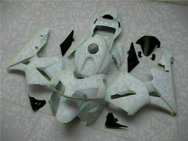 Branco Kit Carenagem Moto Honda CBR 600RR 2003-2004 Branco Kit Carenagem Moto Honda CBR 600RR 2003-2004